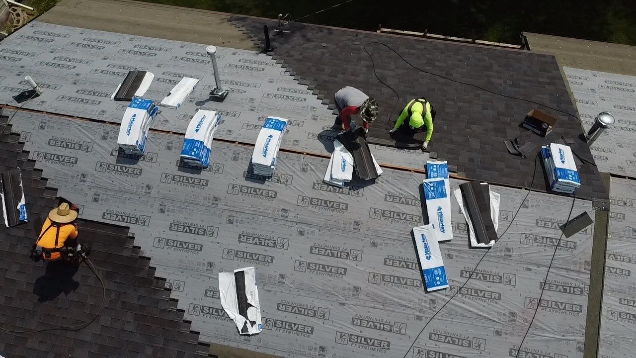 NuVu Builders using Malarkey Roofing on Roof