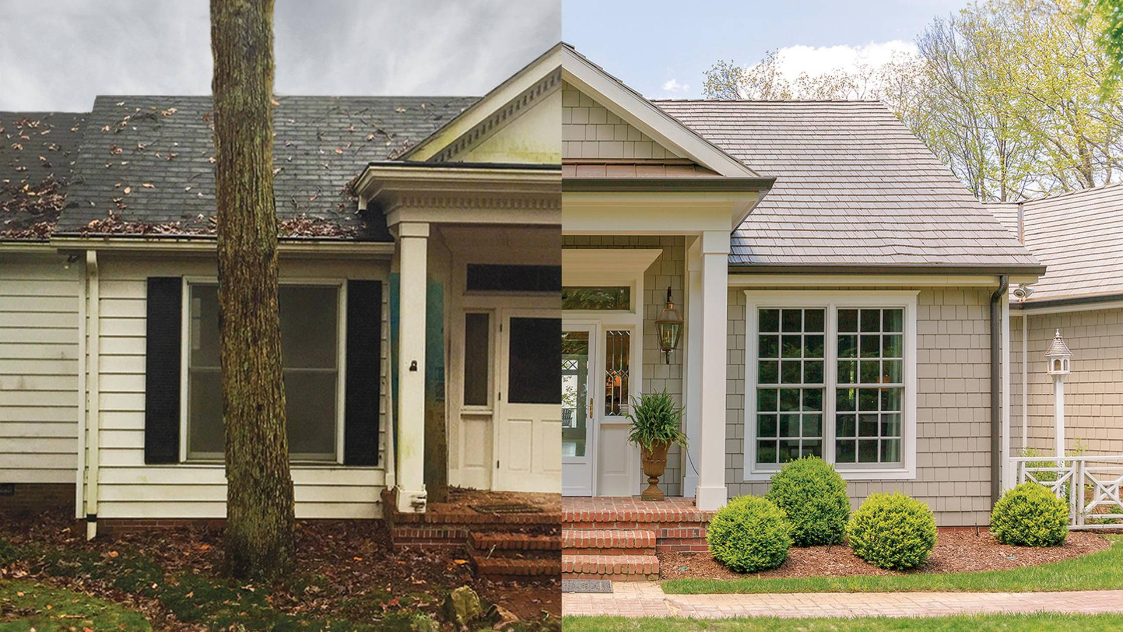 Before and After Fiber Cement Siding